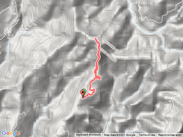 阿冷坑林道上阿冷山東南峰