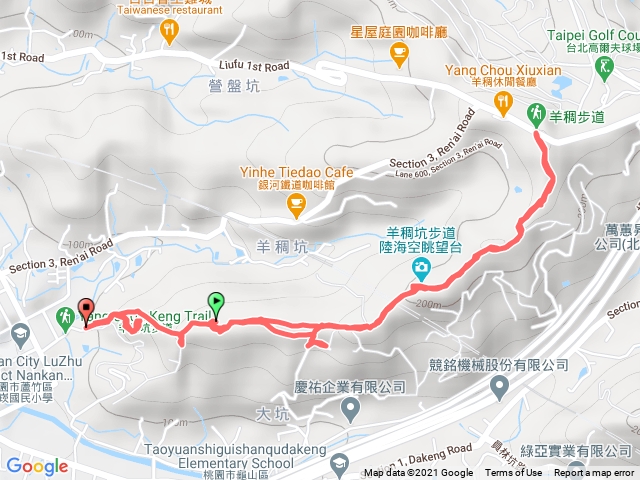 羊稠抗越野跑路線