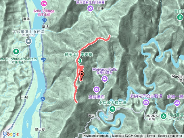 茂林鳴海三星（網子山.鳴海山.真我山）（標示路點）預覽圖