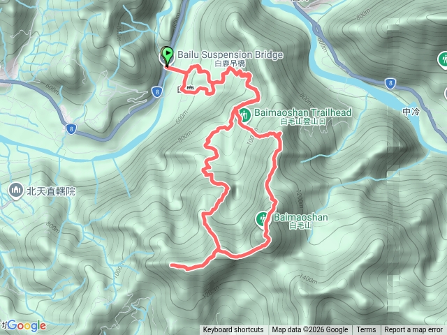 白毛山O型5連峰