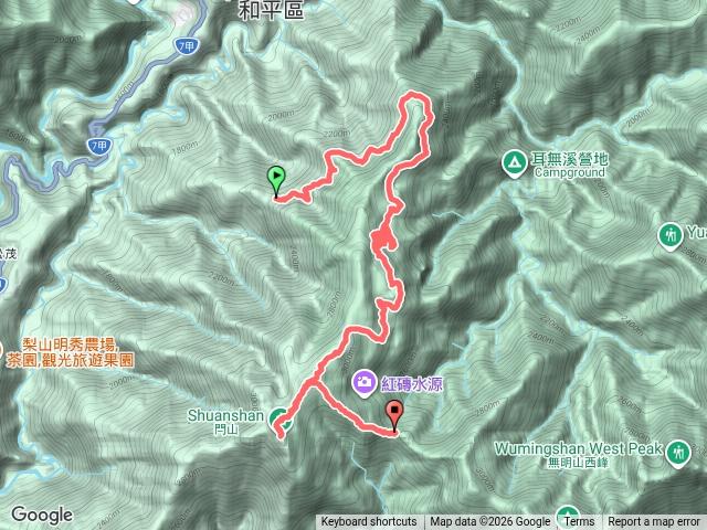 王小明接到11.7K-閂山-24.5K營地預覽圖