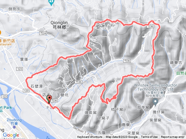 新竹芎林飛鳳山_石壁潭-中坑山-下橫坑山南稜-三爺坑山O繞