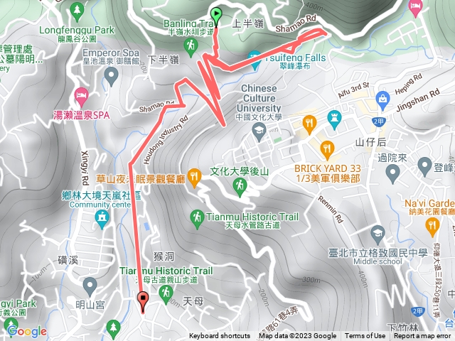 松溪瀑布及半嶺吊橋