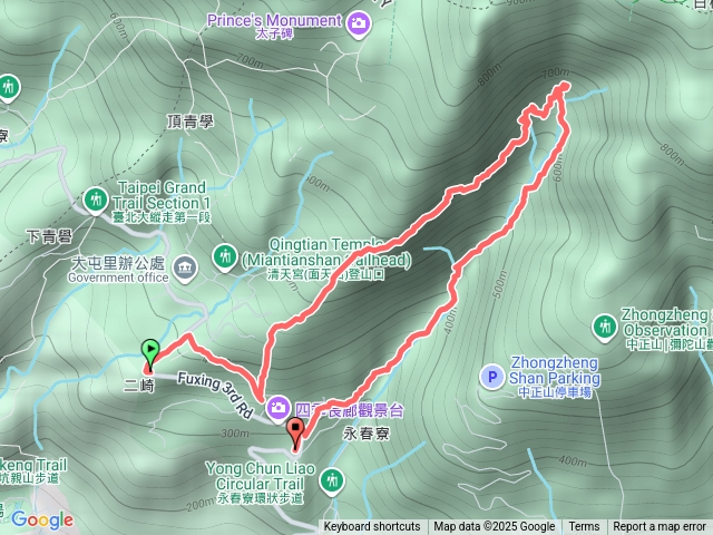 20251122北投頭前崙市271-吳氏宗祠-安溪寮山市268-山腰水管路-大屯谷-永春寮溪谷-大屯國小預覽圖