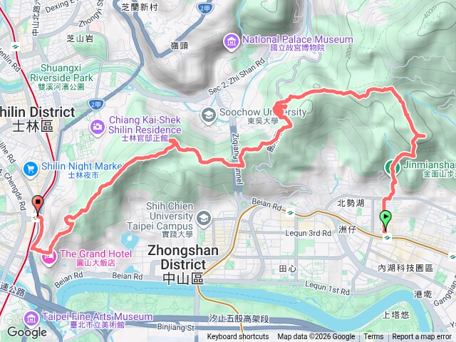金劍縱走：金面山-劍潭山預覽圖