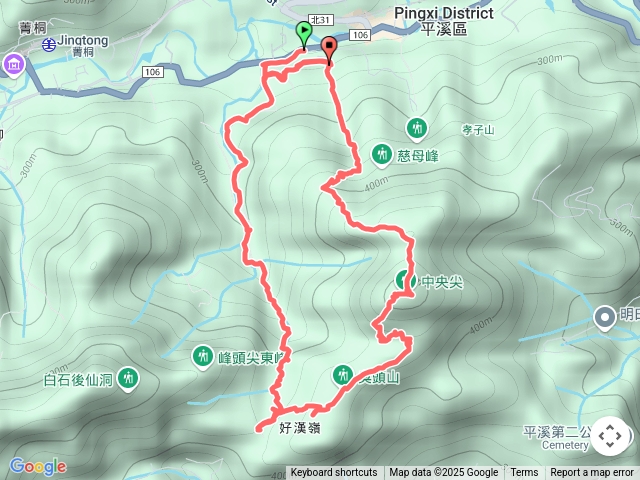 東勢格步道+臭頭山+中央尖o型
