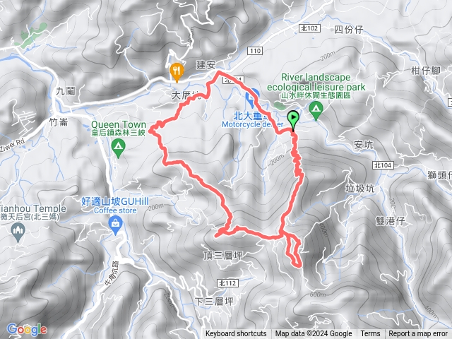 2024.4.14 三峽安坑四秀，麒麟山、竹崙山、鳥嘴尖、大厝坑山O型走