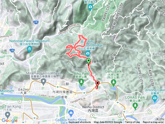 康寧碧山巖小崙尾大崙尾環狀線