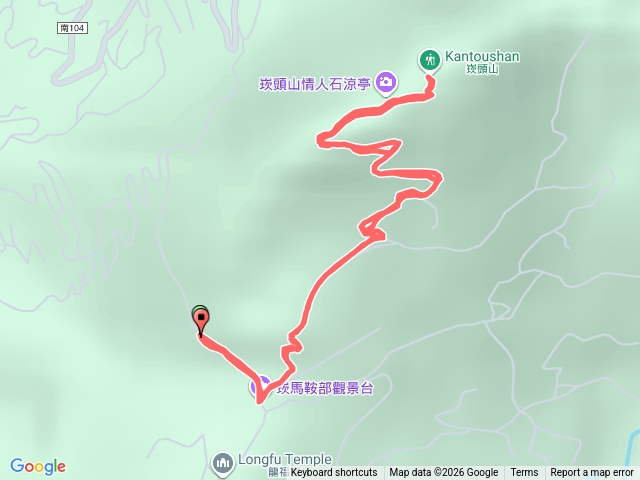 崁頭山崁馬鞍部起登預覽圖