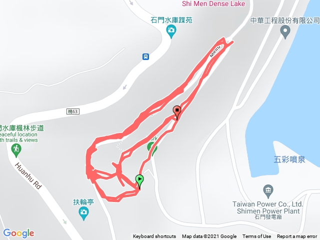 1101129石門水庫環湖步道槭樹公園