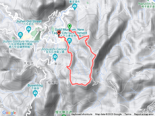 黃金三棱-茶壺山-半屏山-燦光寮山-黃金博物館