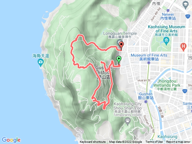 壽山步道行經好漢亭