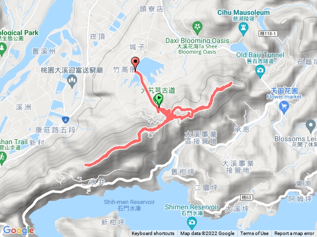 溪洲山/頭寮山/大艽芎環繞