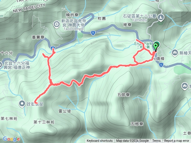 2026-03-30 二格公園到蕃薯寮山來回