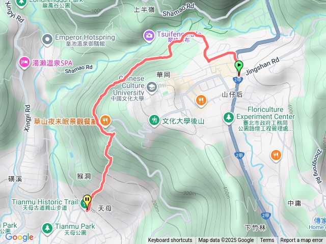 天母水管路步道