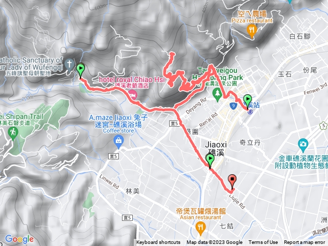 礁溪火車站到礁溪山,探五峰旗山路徑,順遊跑馬古道、五峰旗、桂竹林民宿