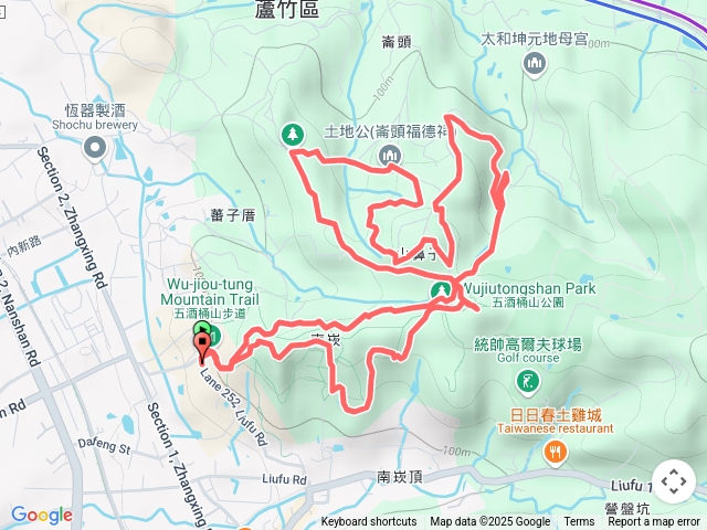 五酒桶山、山鼻山、南崁山 O繞