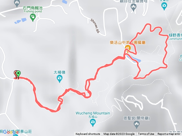 70號登山口-直上山中湖-繞湖一大圈-原路返回