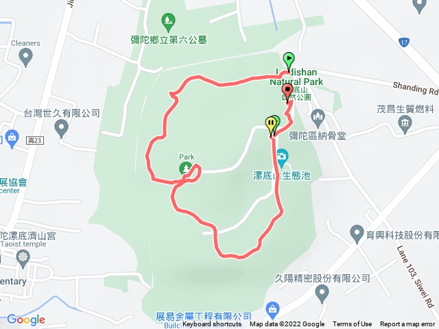 漯底山自然公園步道