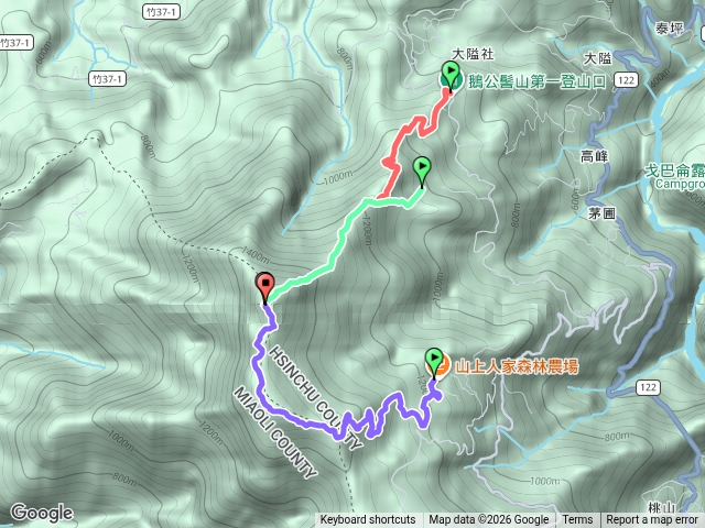 鵝公髻山(3個登山口)預覽圖