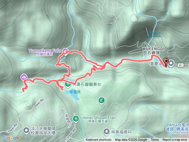 五峰旗停車場-石磐步道-林美石磐0.9K折返預覽圖
