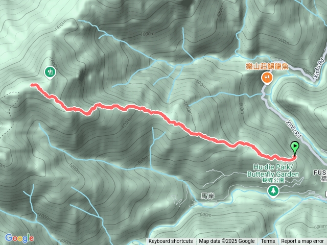 20250112福山上北插天山(整理山徑架繩綁布條完工)