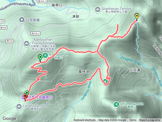 崁頭山步道嘉林湖山-獅尾嶺-山河嶺-咖啡山