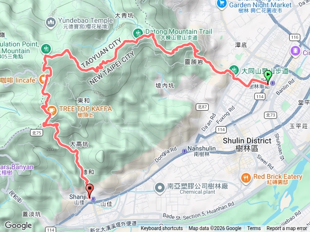 樹林火車站到山佳火車站預覽圖
