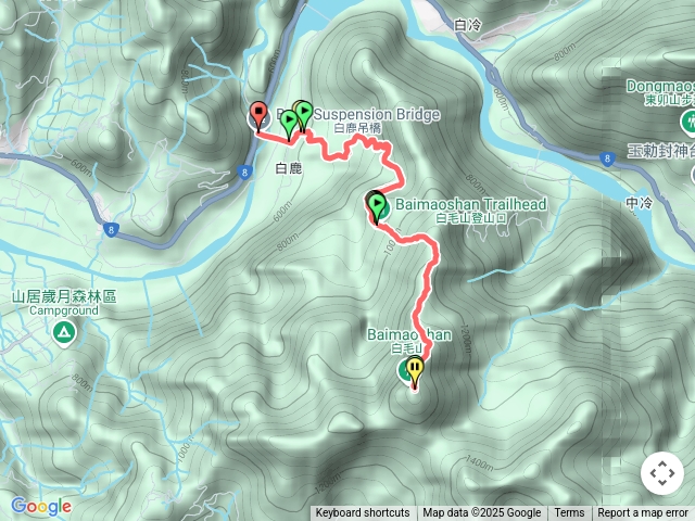 白毛山步道