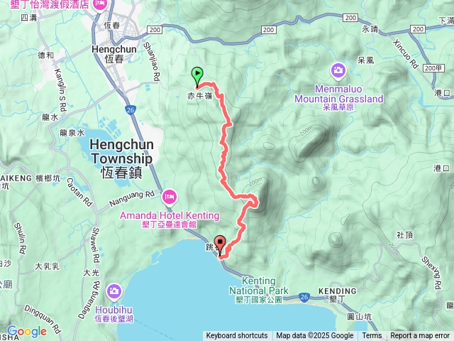 赤牛嶺走大山母山下南灣