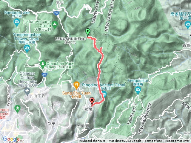 擎天崗內雙溪古道坪頂古道