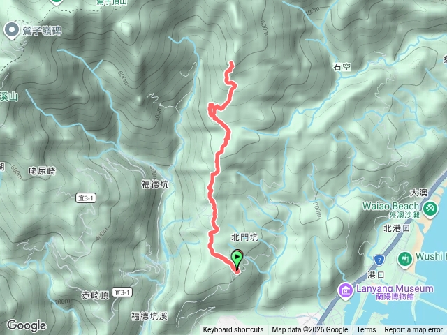 宜蘭頭城｜頭圍山、礁水坑山南峰、礁水坑山三峰連走