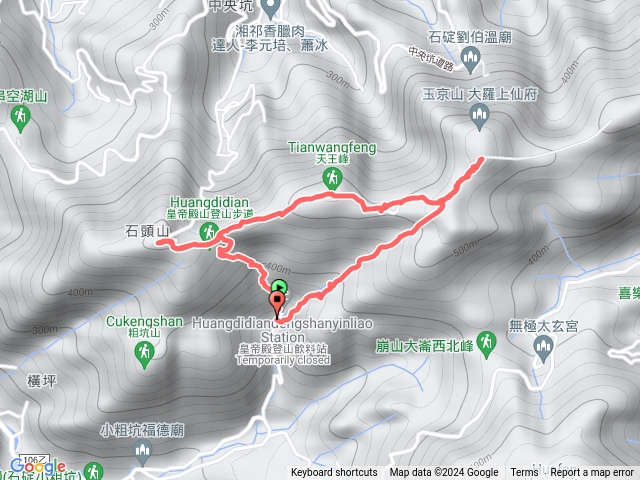 皇帝殿西峰東峰連走