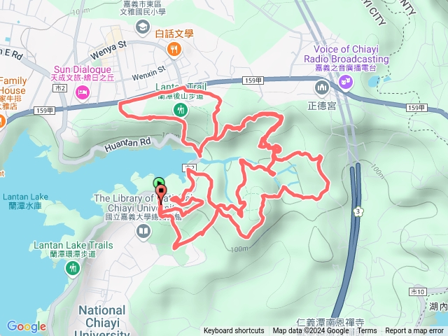 蘭潭後山步道十個登山口預覽圖