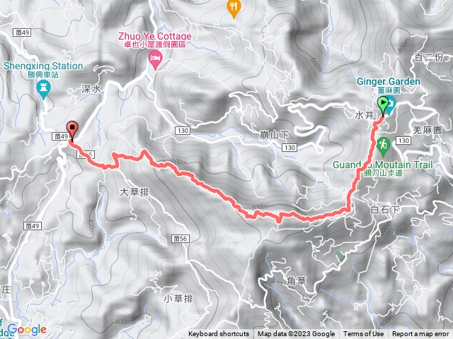 關刀山（聖衡宮-勝興車站）