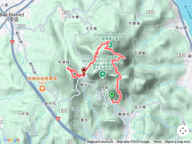 小百岳集起來硬漢嶺步道(觀音山)202502231412