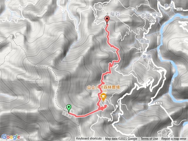 O型鵝公髻山雲霧步道第一登山口（只記錄後半段）