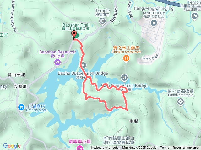 寶山水庫環湖步道預覽圖