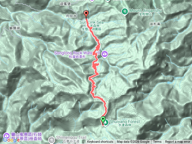 水漾森林下行至遊客中心預覽圖