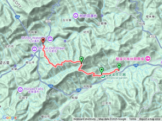 雙溪十分縱走預覽圖