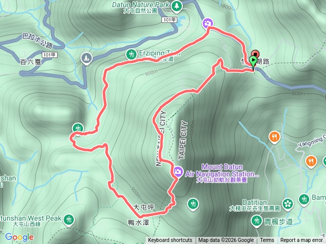 大屯山O型上下（鞍部停車場）預覽圖