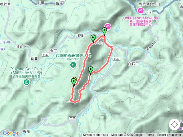 赤柯山．赤柯山南峰．東獅頭山O繞預覽圖