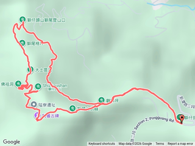 獅仔頭山登山步道預覽圖