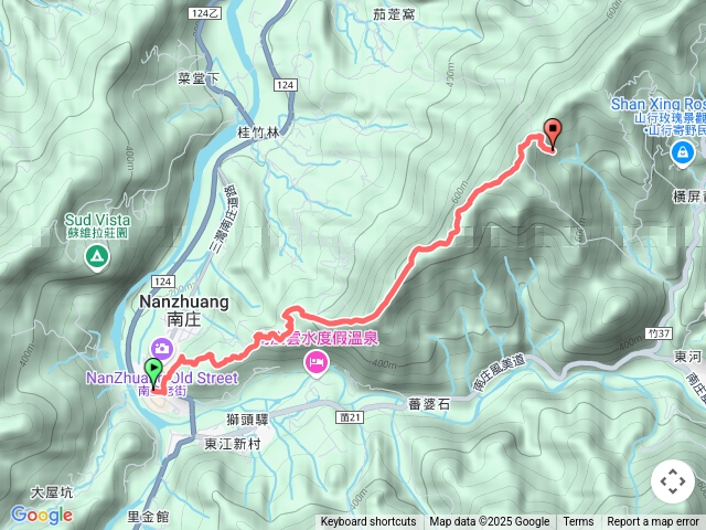 2025-04-09 南庄老街連走橫屏背山─南庄老街→茶園坪山→烏蛇尾山→東村山→橫屏背山南峰→橫屏背山