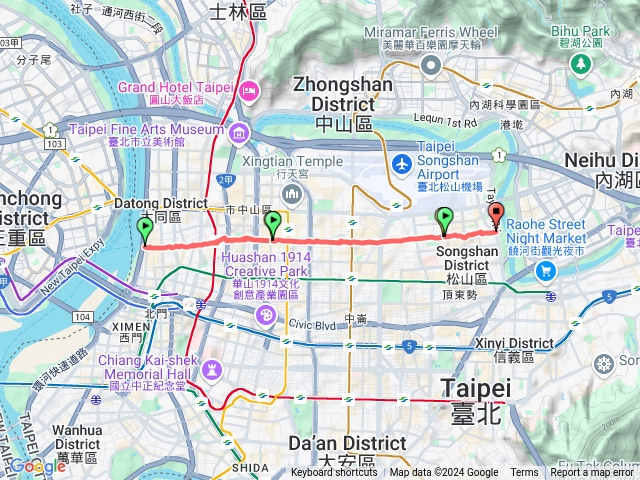 從民生西路到民生東路五段