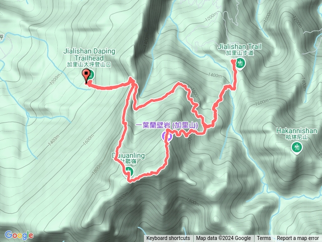 加里山大坪鹿場登山口○繞預覽圖