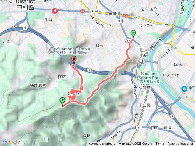 外挖子山-南勢角山-南山福德宮