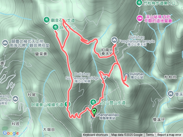 獨立山、奉天岩、阿拔泉山