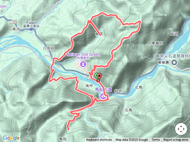 內灣山-麥樹仁山南峰-麥樹仁山-白石湖山-南坪古道-馬胎古道
