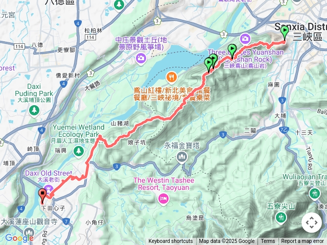 鳶溪縱走(三峽老街到大溪老街)